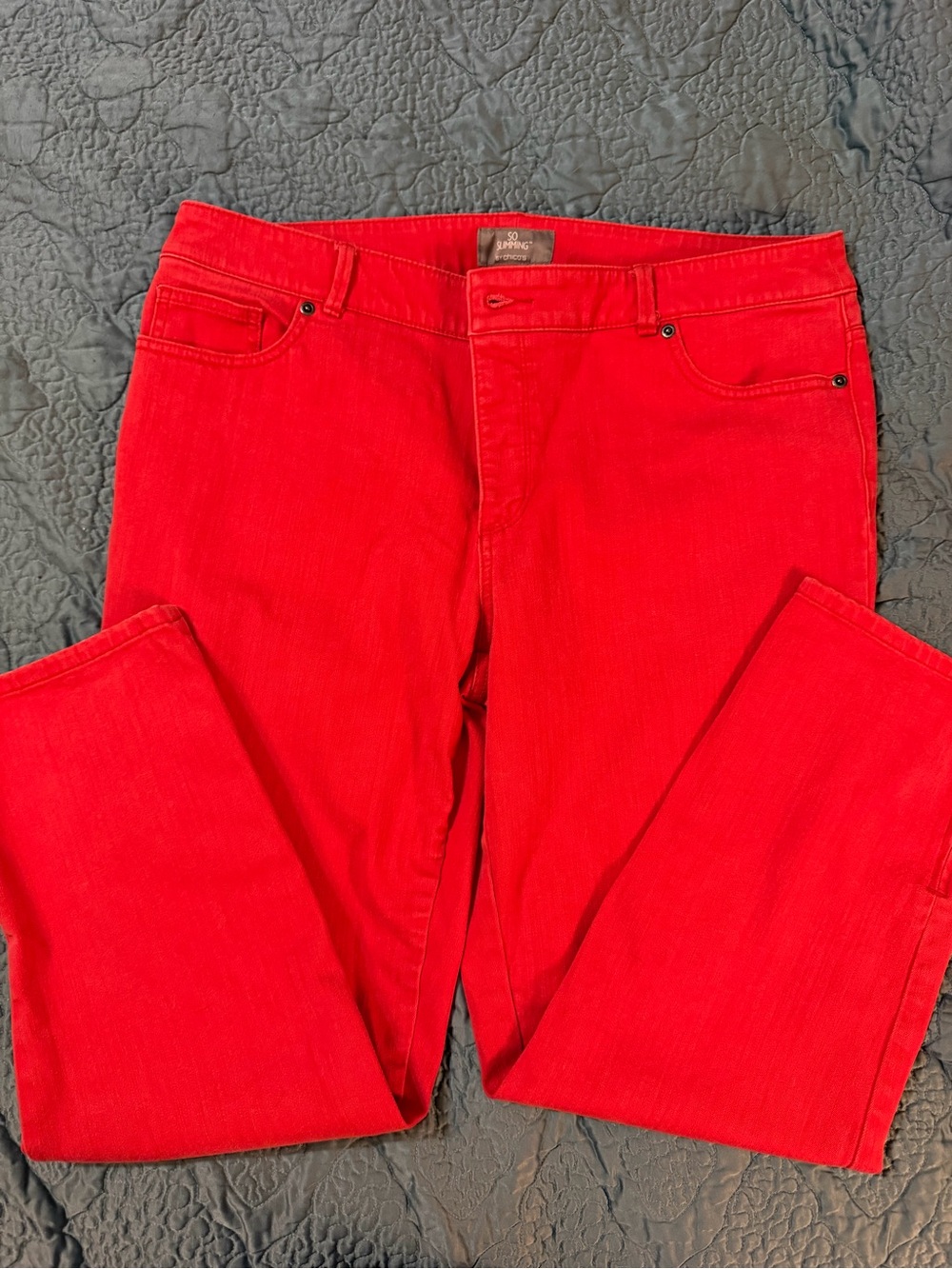 Chico’s So Slimming Red Jeans
